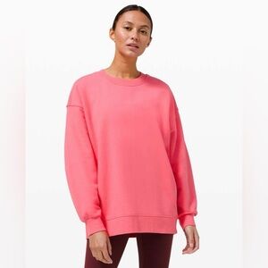 Lululemon perfectly oversized crew guava pink